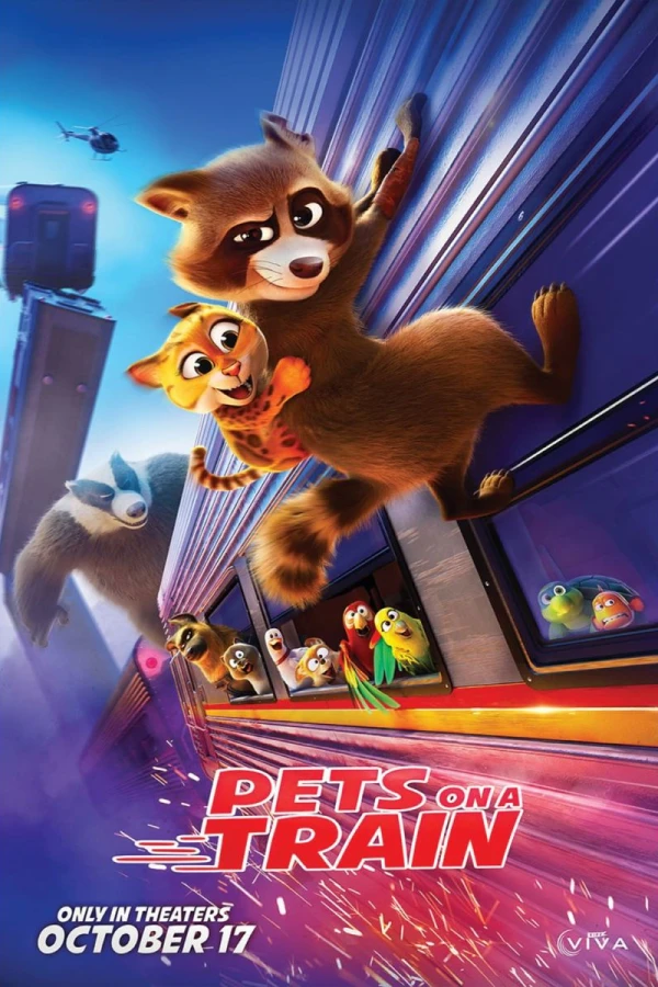 Pets on A Train Juliste