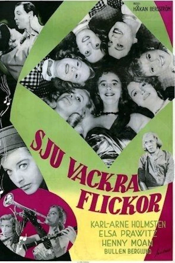 Sju vackra flickor Juliste