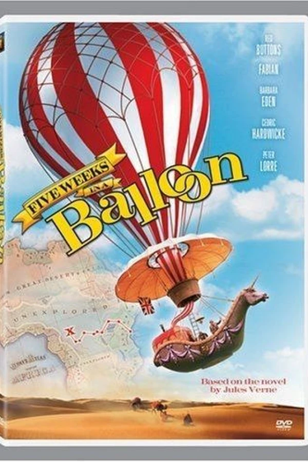 Five Weeks in a Balloon Juliste