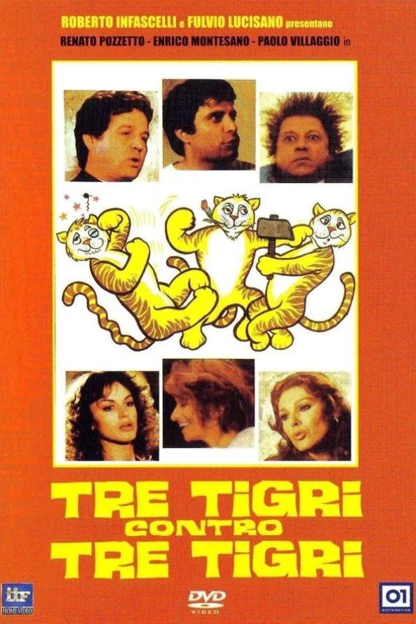 Three Tigers Against Three Tigers Juliste