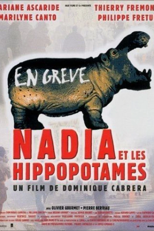 Nadia et les hippopotames Juliste