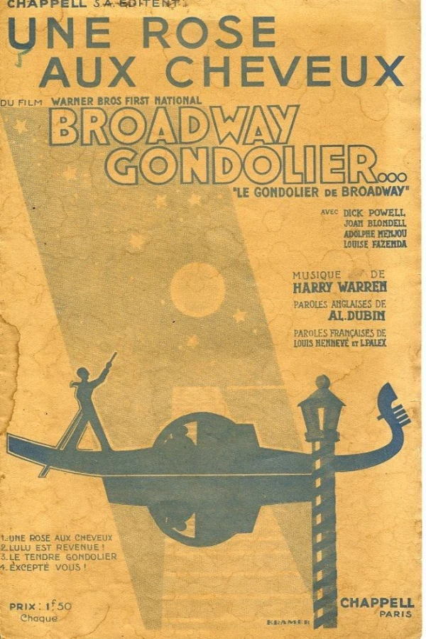 Broadway Gondolier Juliste