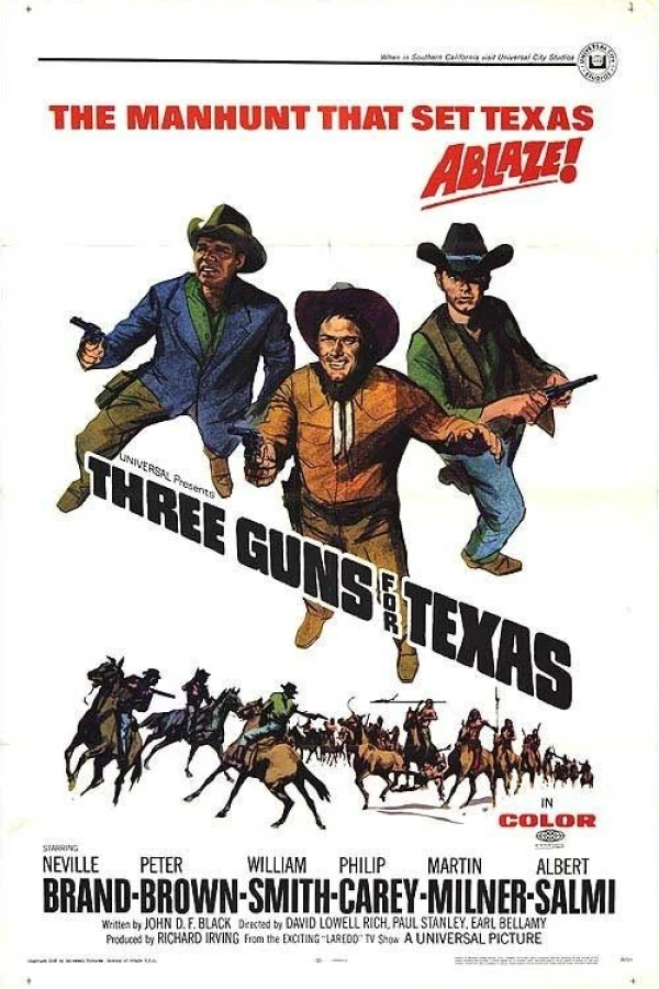 Three Guns for Texas Juliste