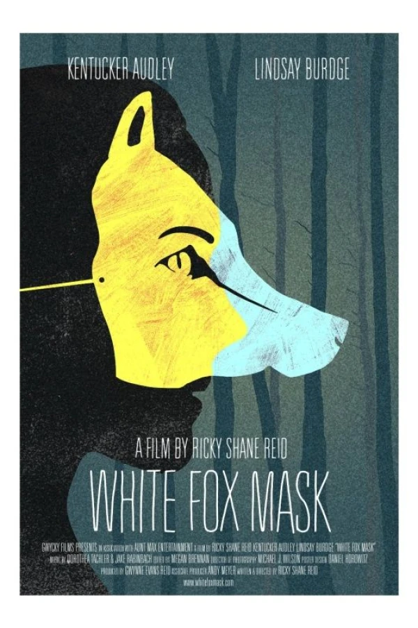 White Fox Mask Juliste