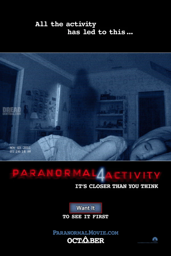 Paranormal Activity 4 Juliste