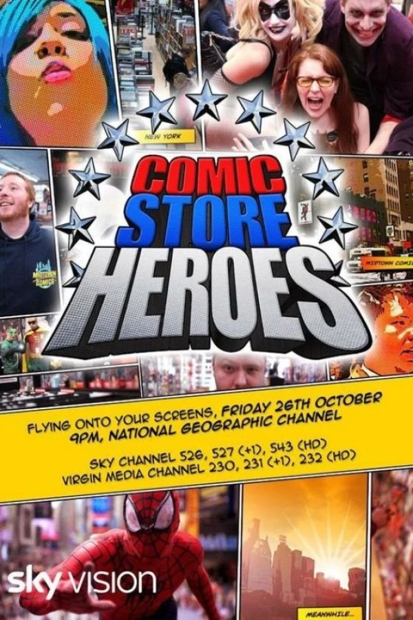 Comic Store Heroes Juliste