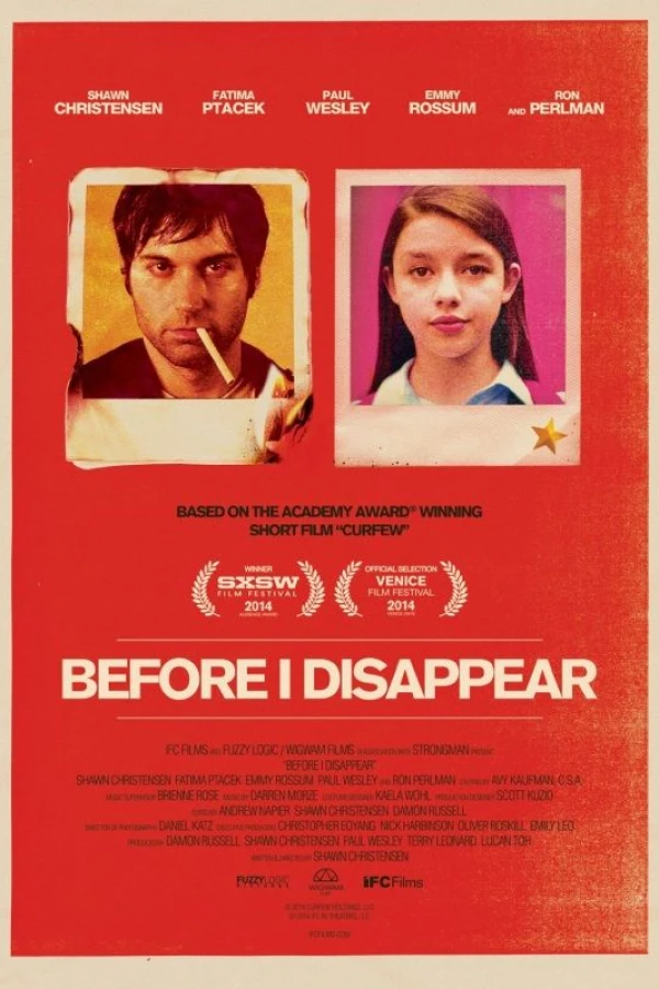 Before I Disappear Juliste