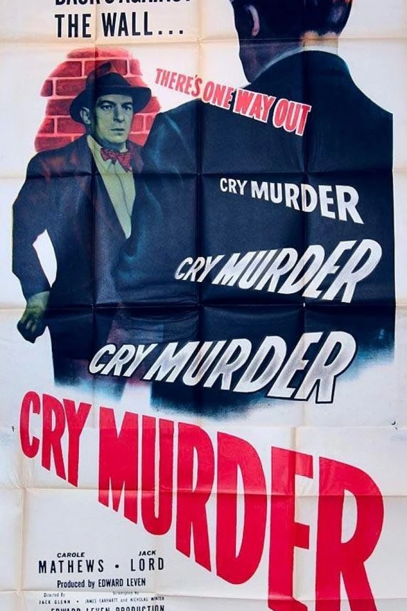 Cry Murder Juliste