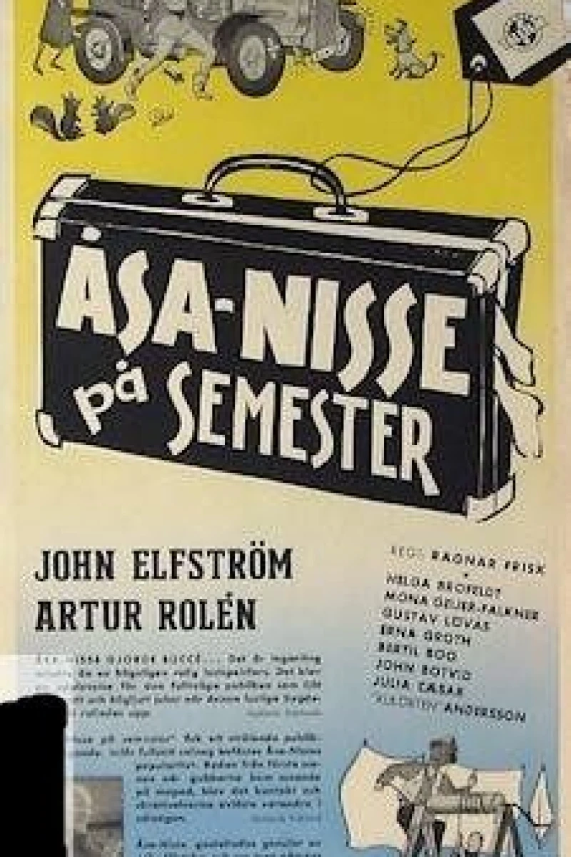 Åsa-Nisse på semester Juliste