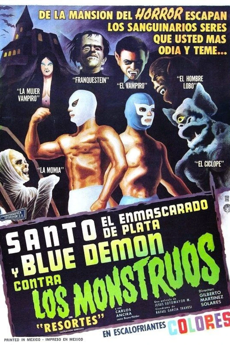 Santo and Blue Demon Against the Monsters Juliste