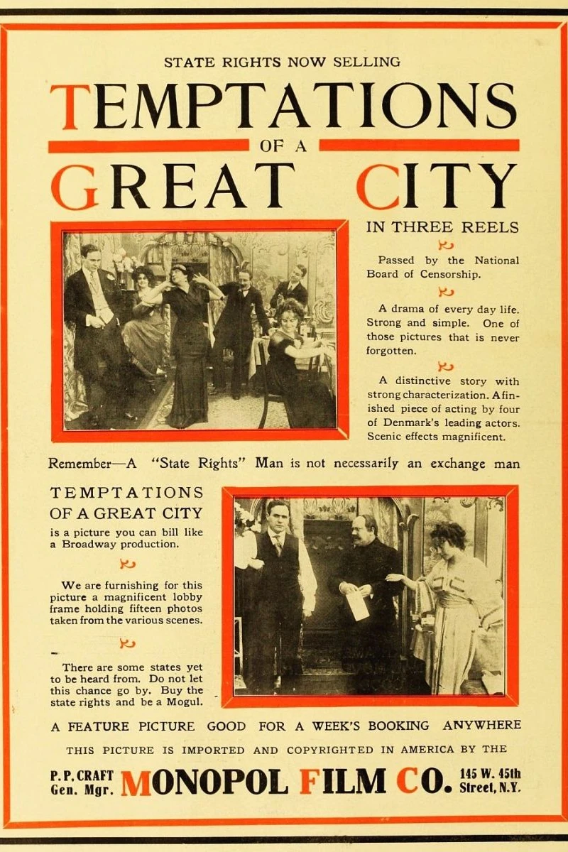 Temptations of a Great City Juliste