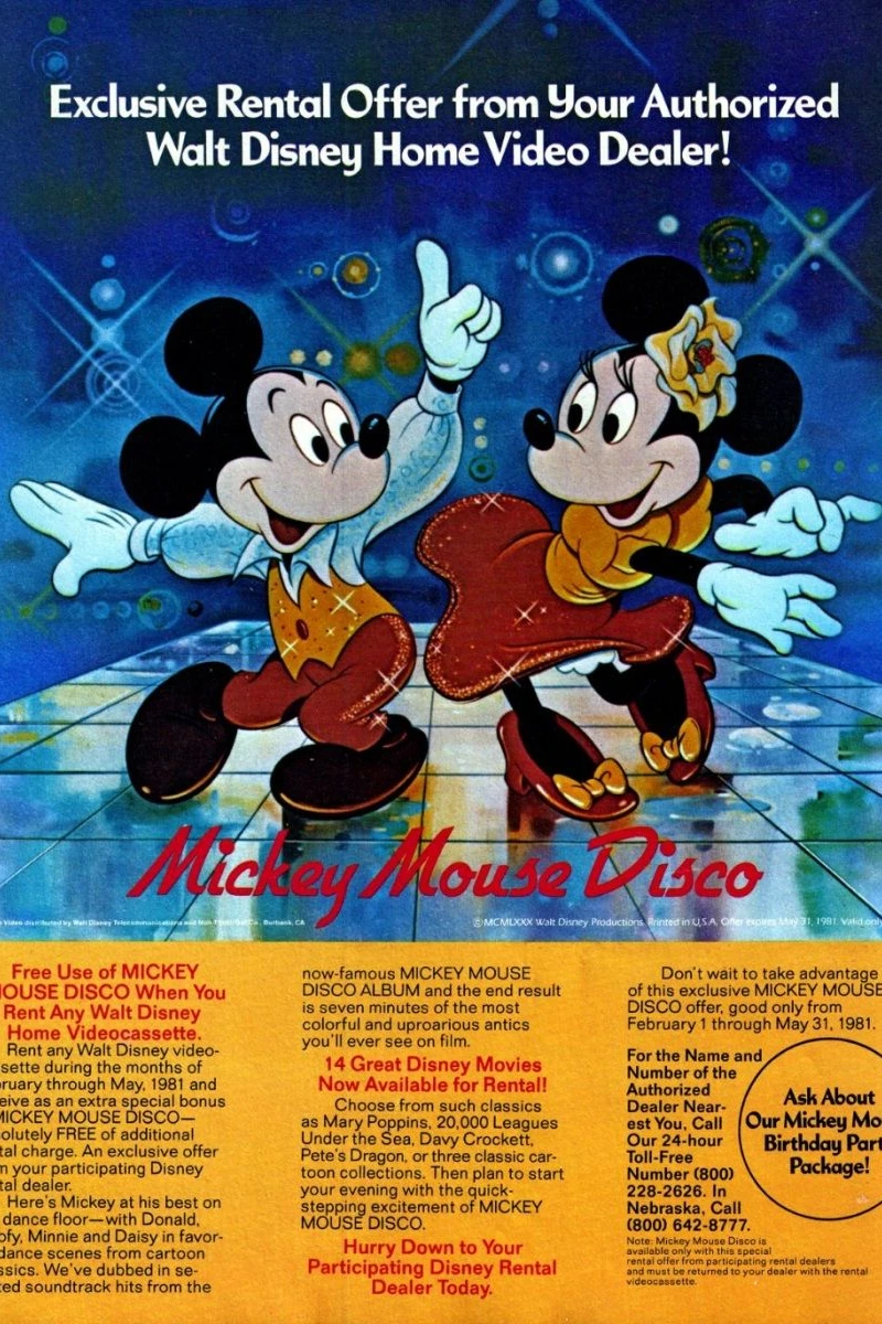 Mickey Mouse Disco Juliste