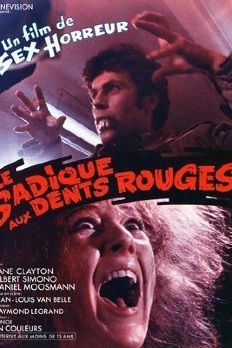 Le sadique aux dents rouges Juliste