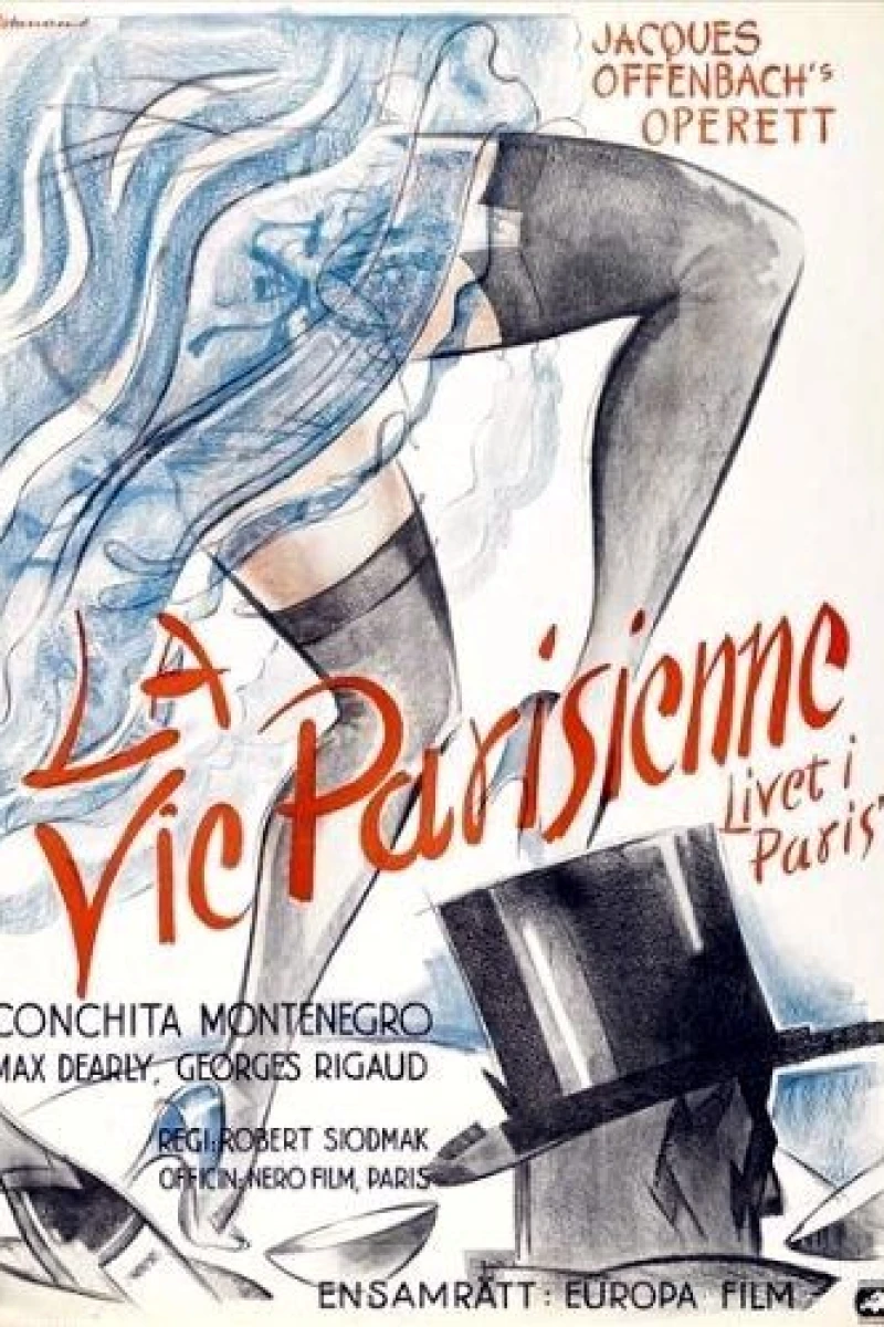 La vie parisienne Juliste