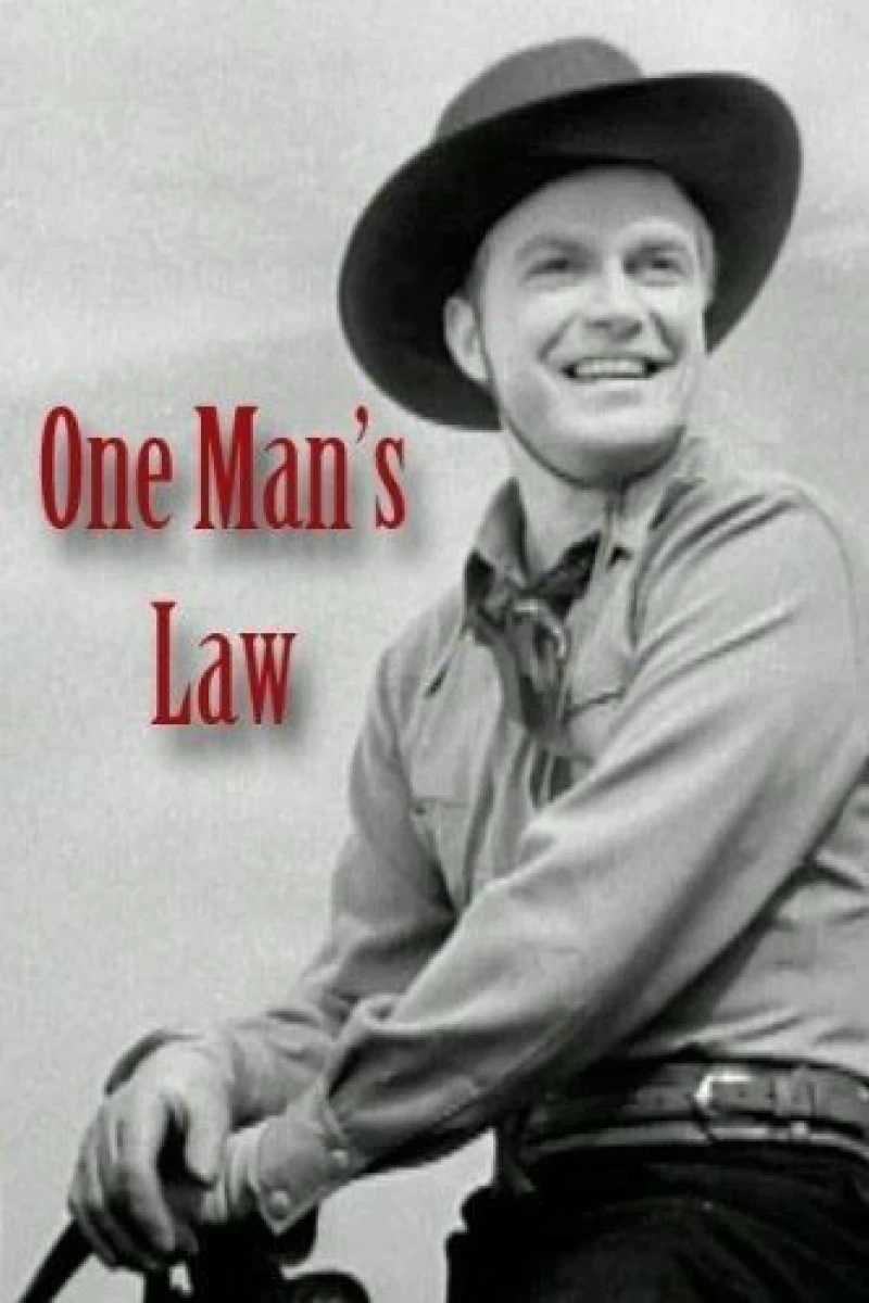 One Man's Law Juliste